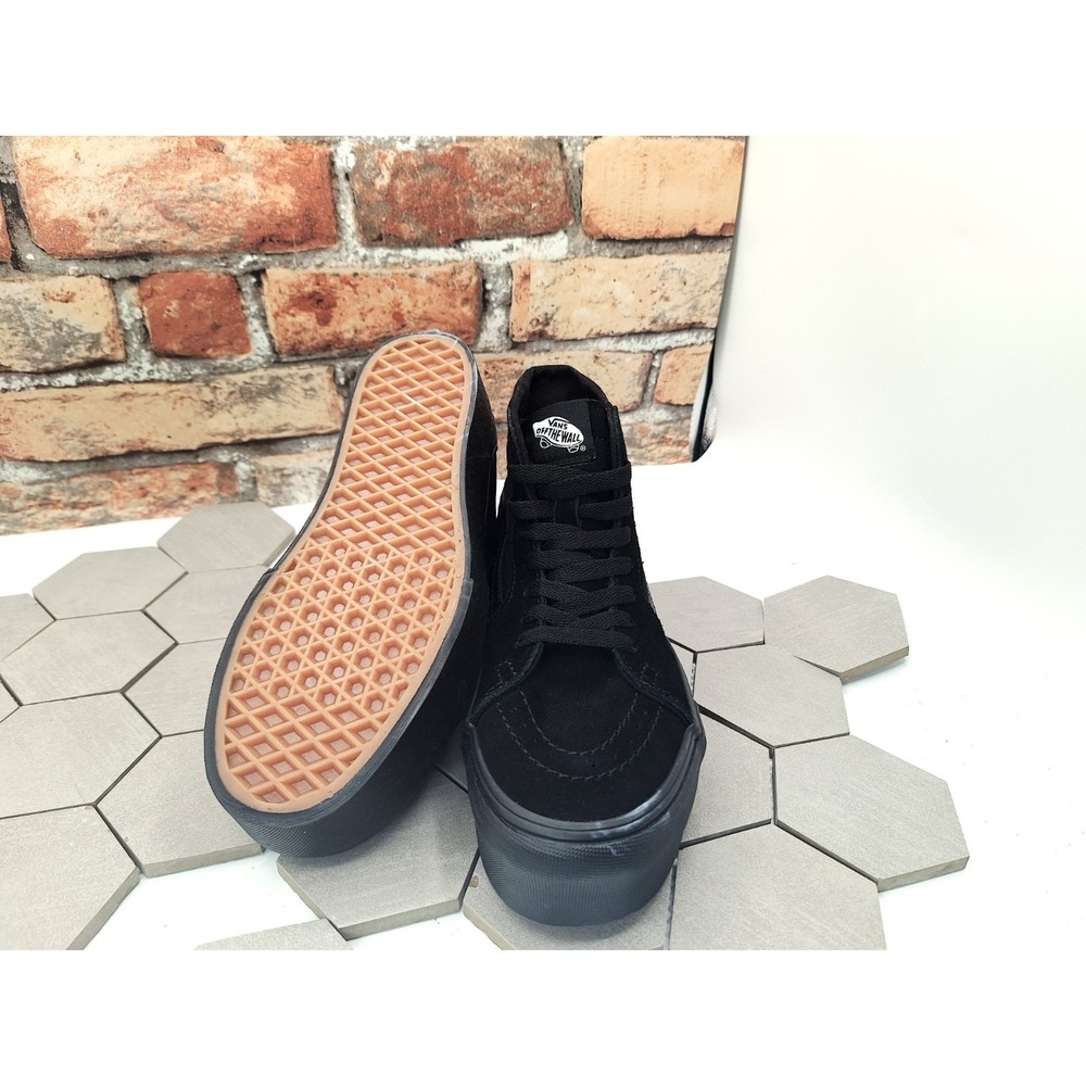 Vans Sk8-Hi Tapered Stackform 2023 Triple Black Hi Women sz 6.5 / GS Girl Sz 5Y - Picture 4 of 8